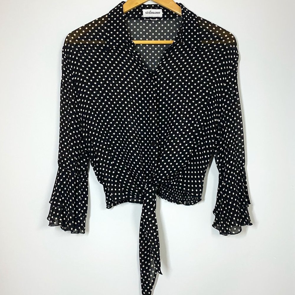 Vintage 90's Polka Dot Steilmann Blouse